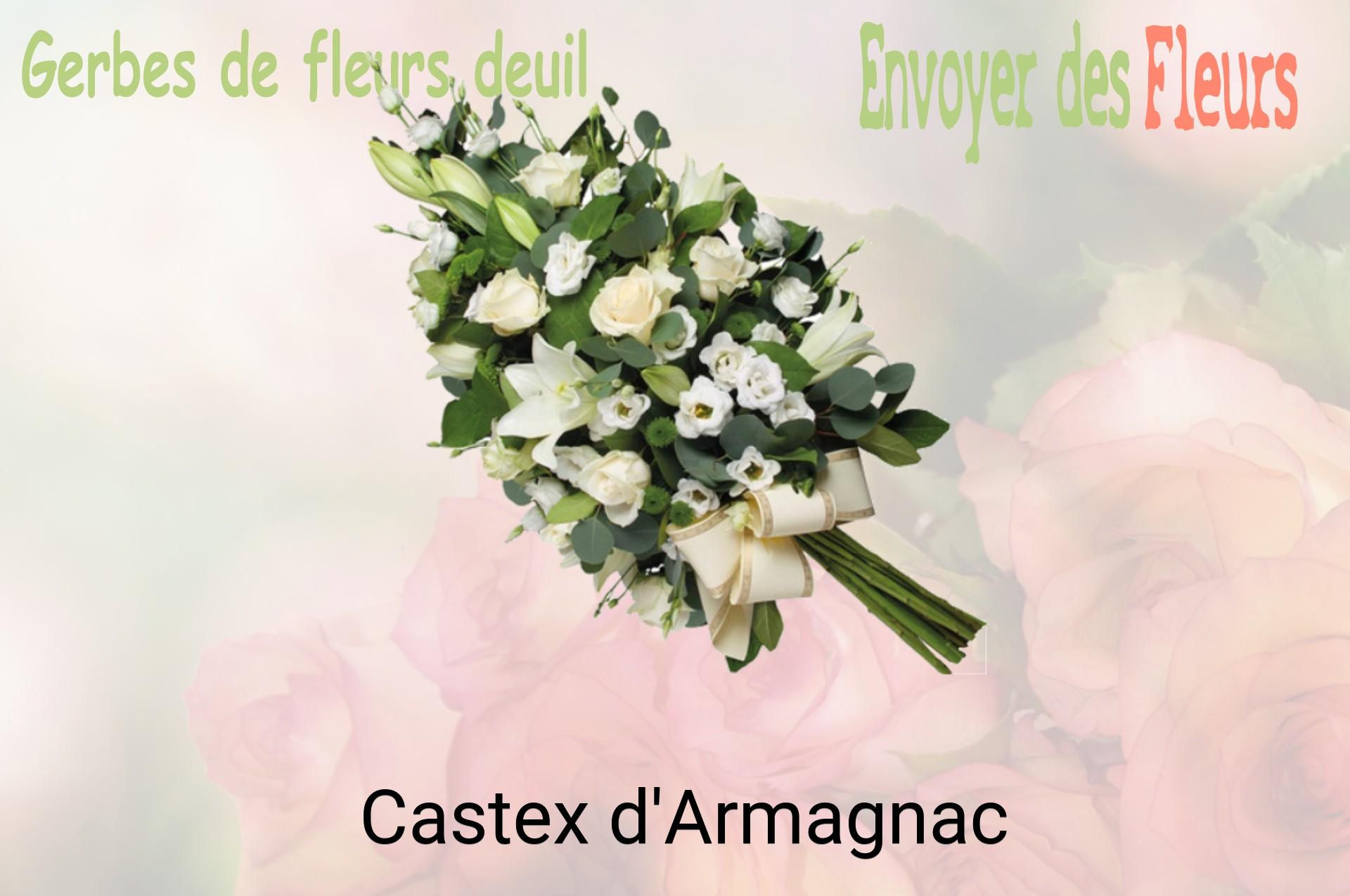 Gerbe de fleurs de deuil livrée à Castex-d'Armagnac